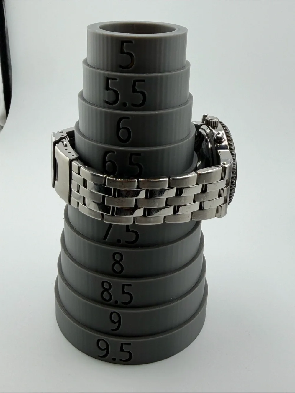 Fossil Black and Silver Stainless Steel Chronograph Watch new battery 1106